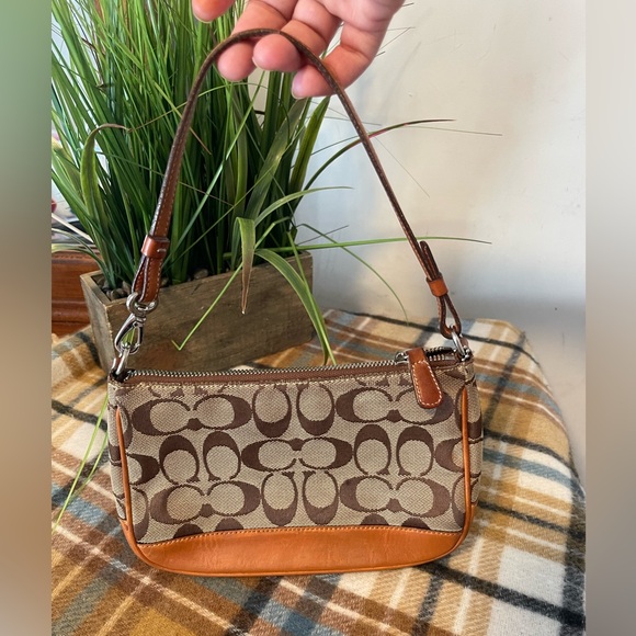 Coach Handbags - Coach Signature Brown and Tan Shoulder Bag